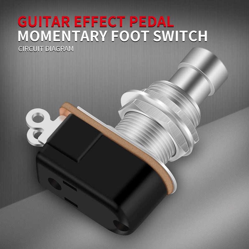 DAIERTEK 13pcs SPST Momentary Soft Touch Foot Switch Normally Open 2 PIN Stomp Box Push Button Footswitch for Guitar Effect Pedal - Image 4